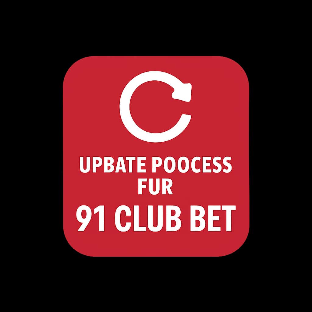 An icon illustrating the update process for the 91 Club Bet app.